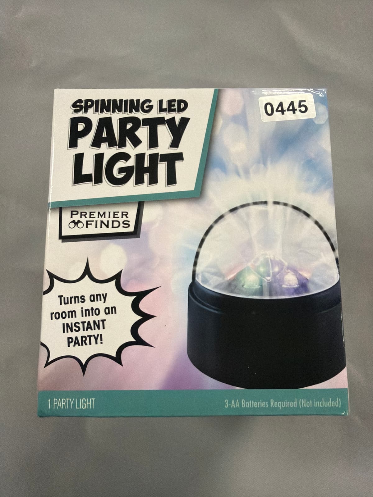 Way to Celebrate Plastic Spinning Party Light