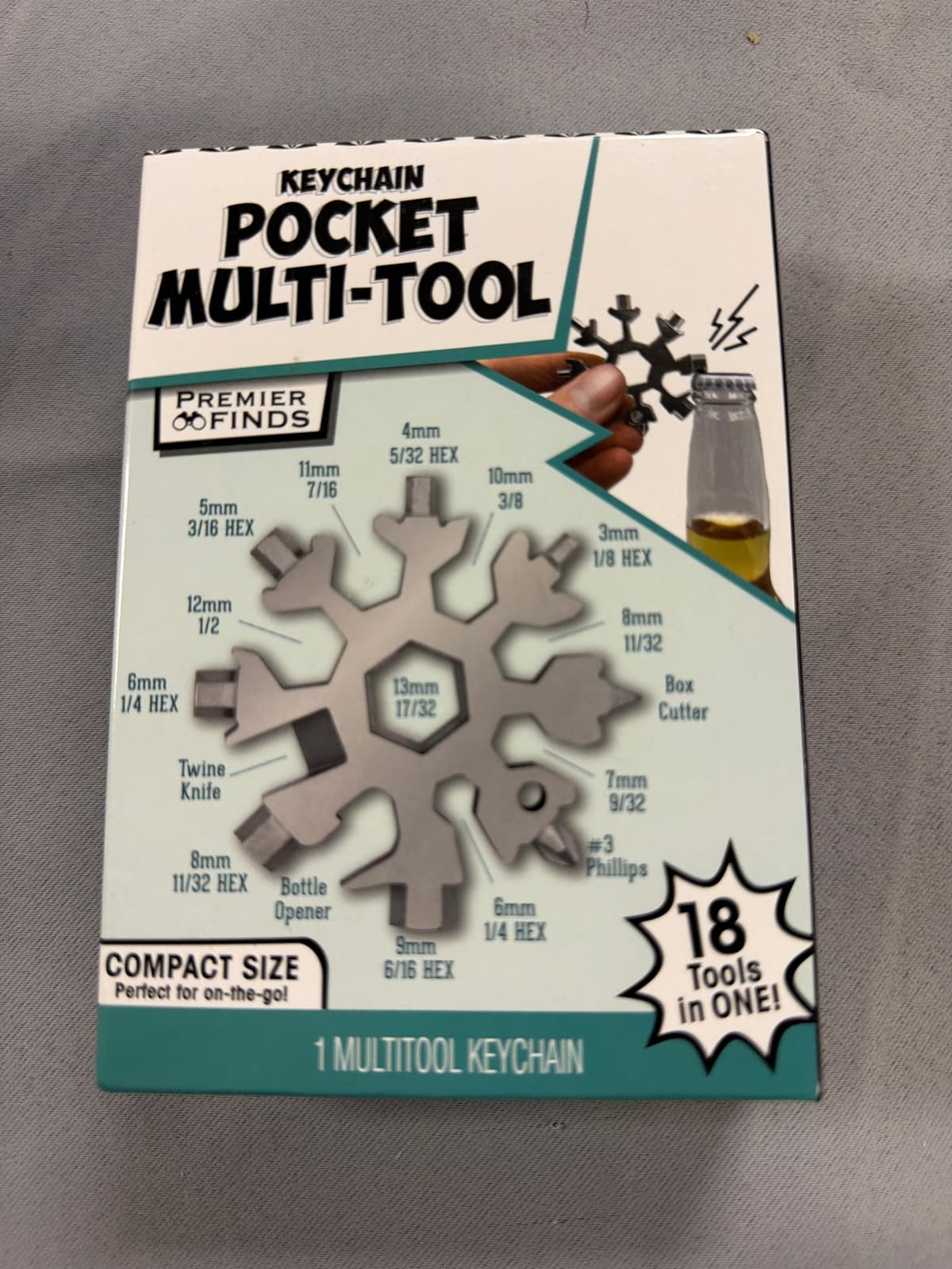 Keychain Pocket Multi-Tool 18 Tools in 1