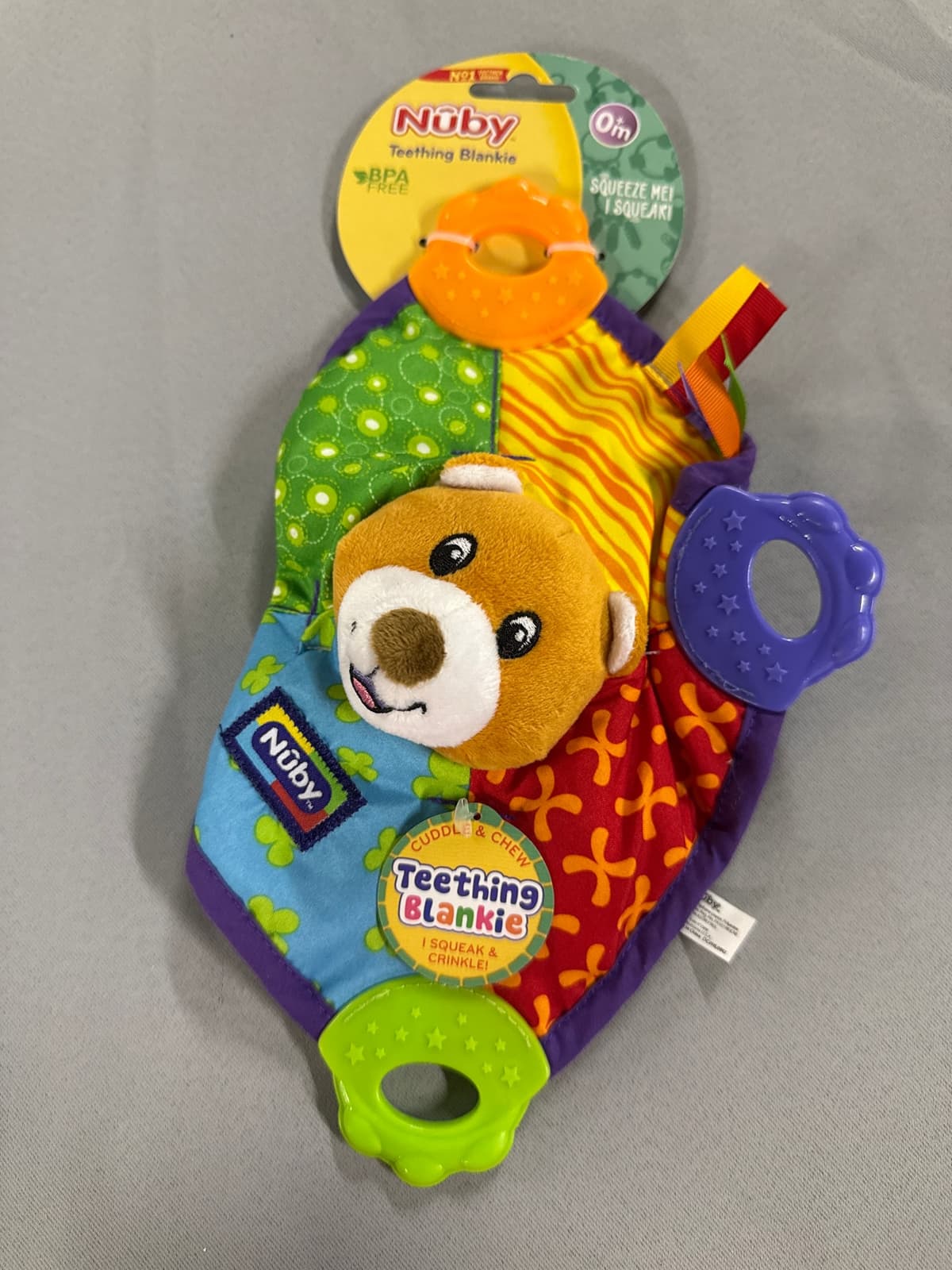 Nuby(TM) Plush Teething Blankie