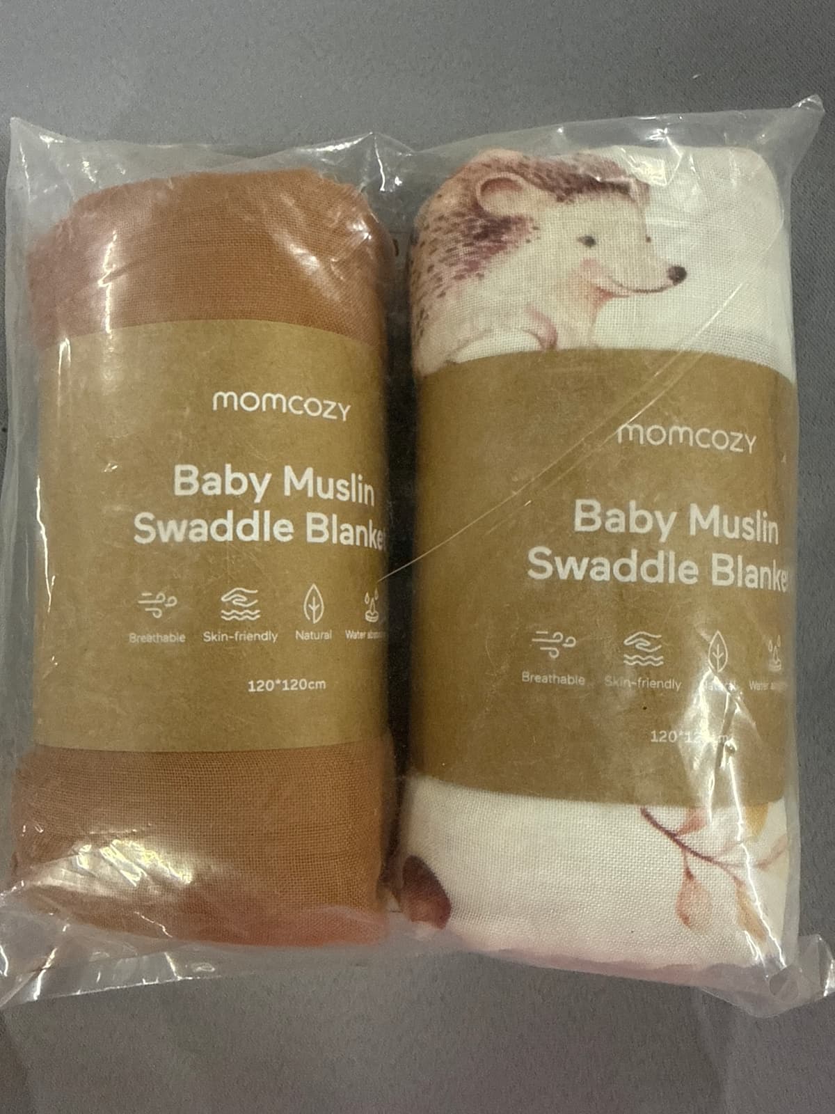 Momcozy Muslin Swaddle Blankets, 47''x47''