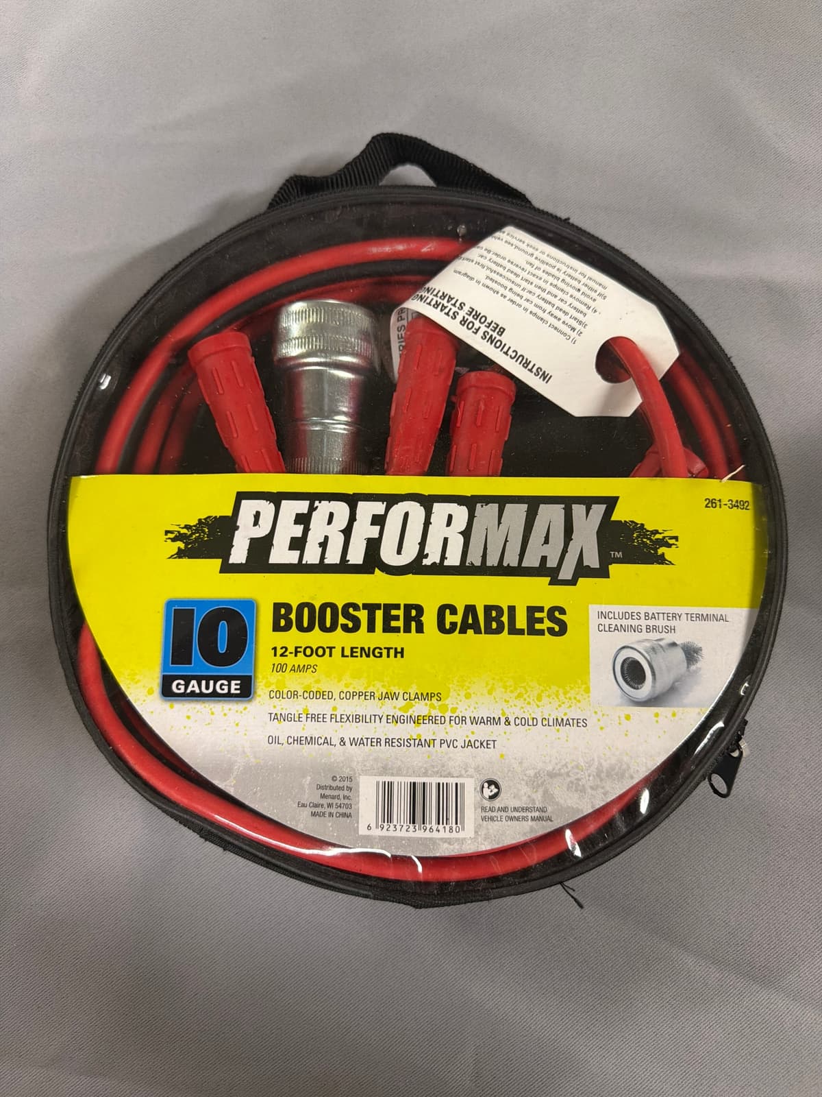 12' Booster Cable 10 Gauge