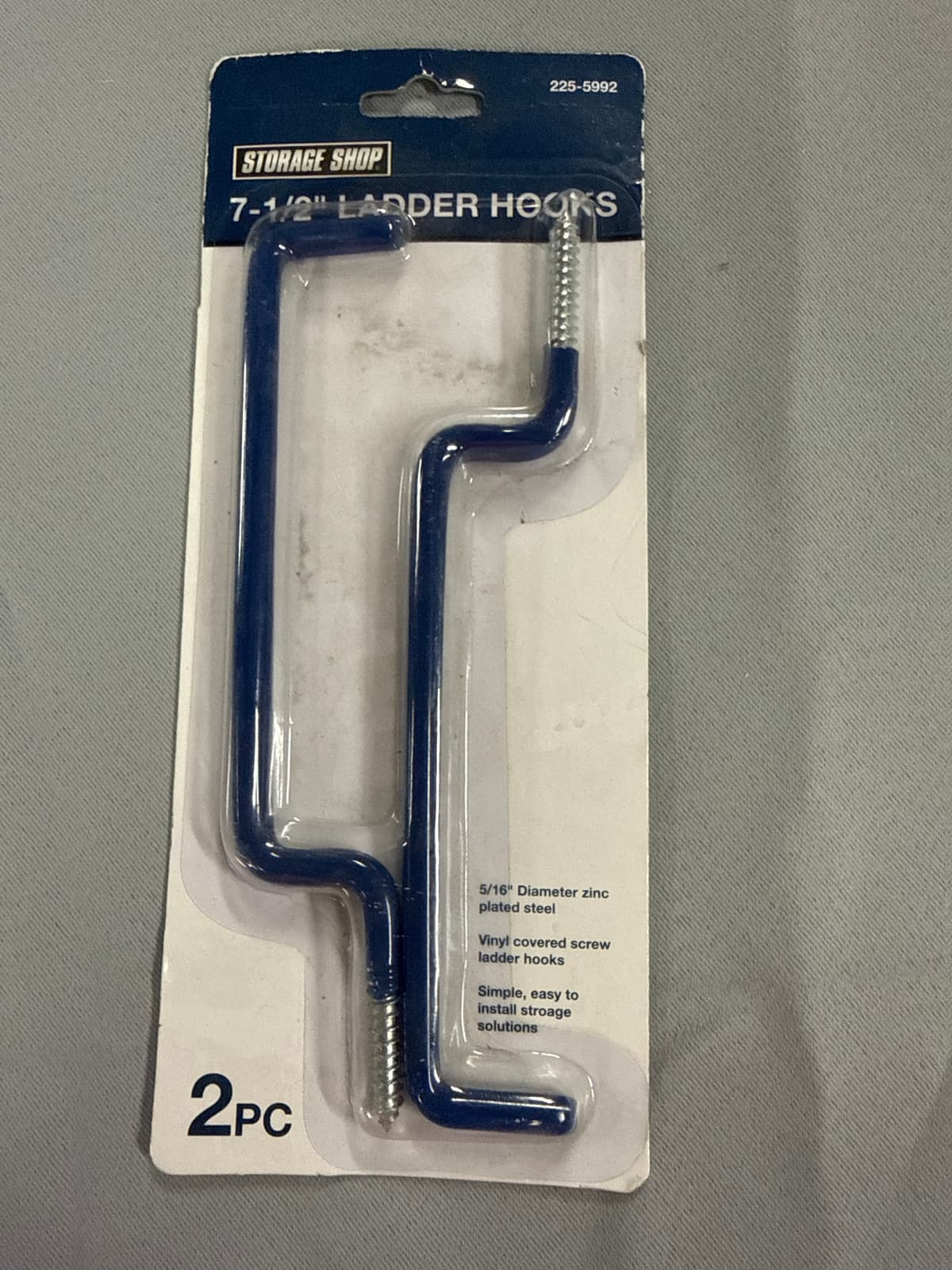 7-1/2" Wall Mount Screw-In Ladder Storage Hook