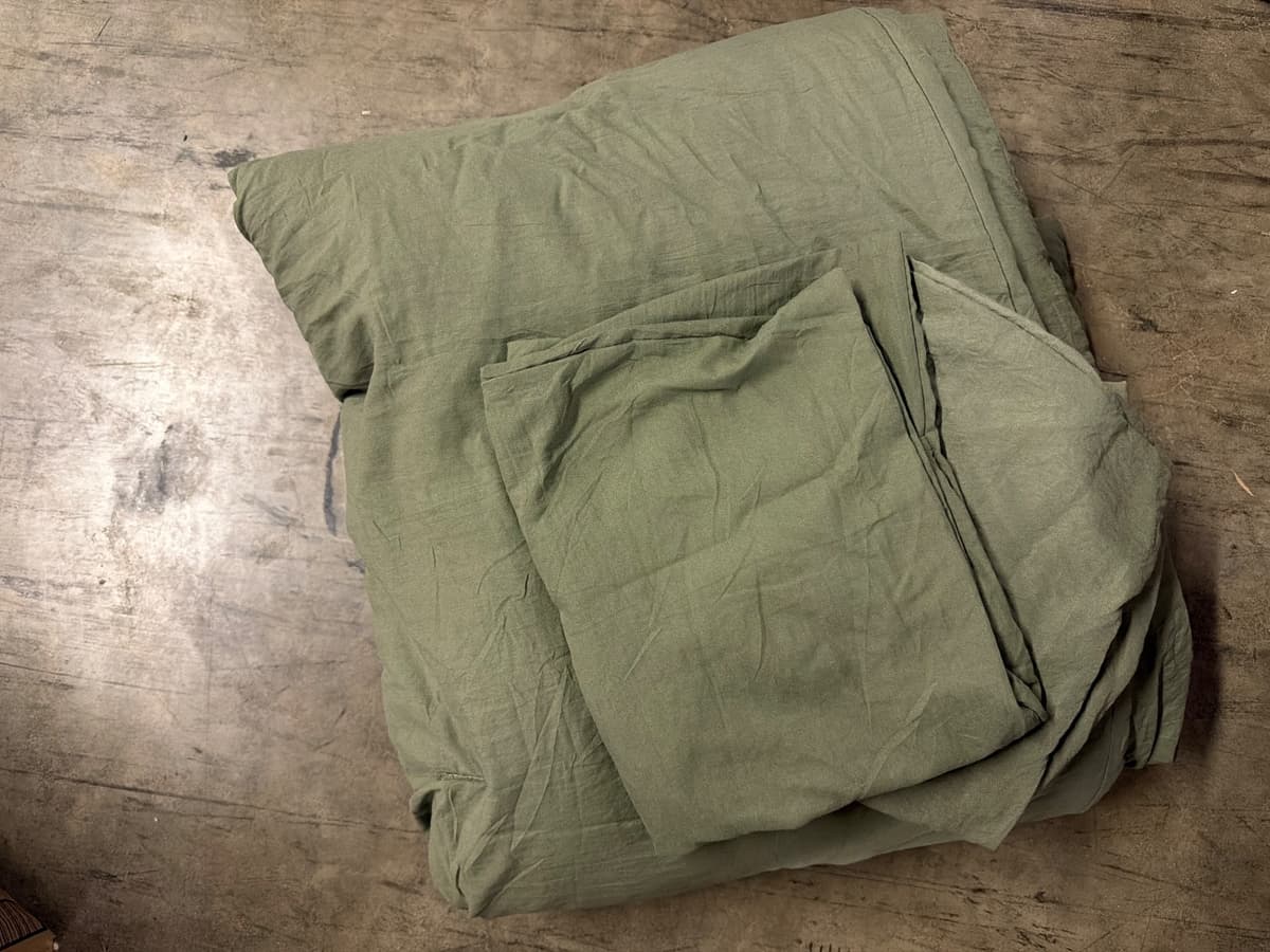 Queen Size Comforter Set Sage Green,Cotton Soft