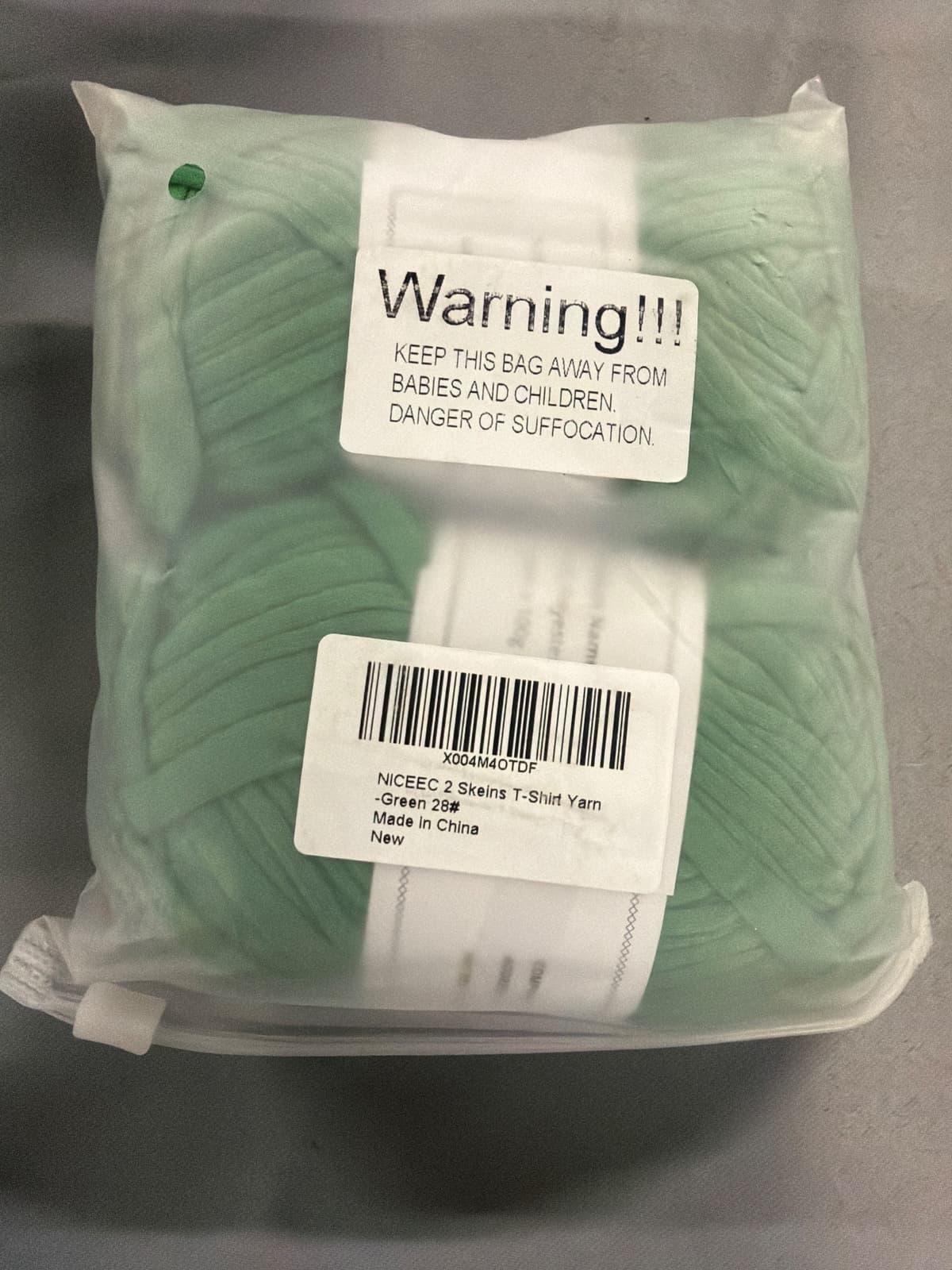 NICEEC 2 Skeins Soft T-Shirt Yarn for Crochet 