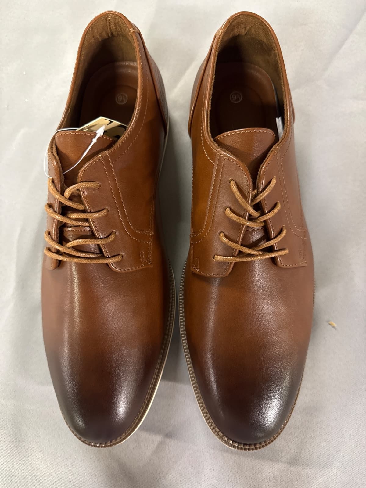 Men's Casual Oxfords Dress Shoes Brown (9.5)
