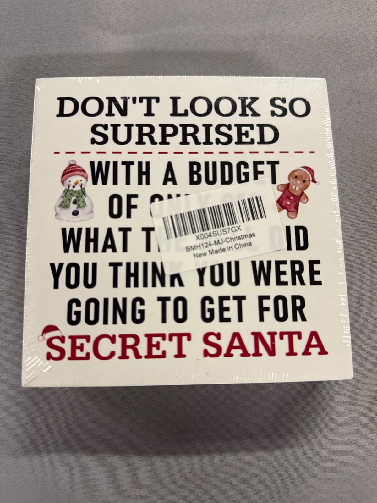 Secret Santa Sign