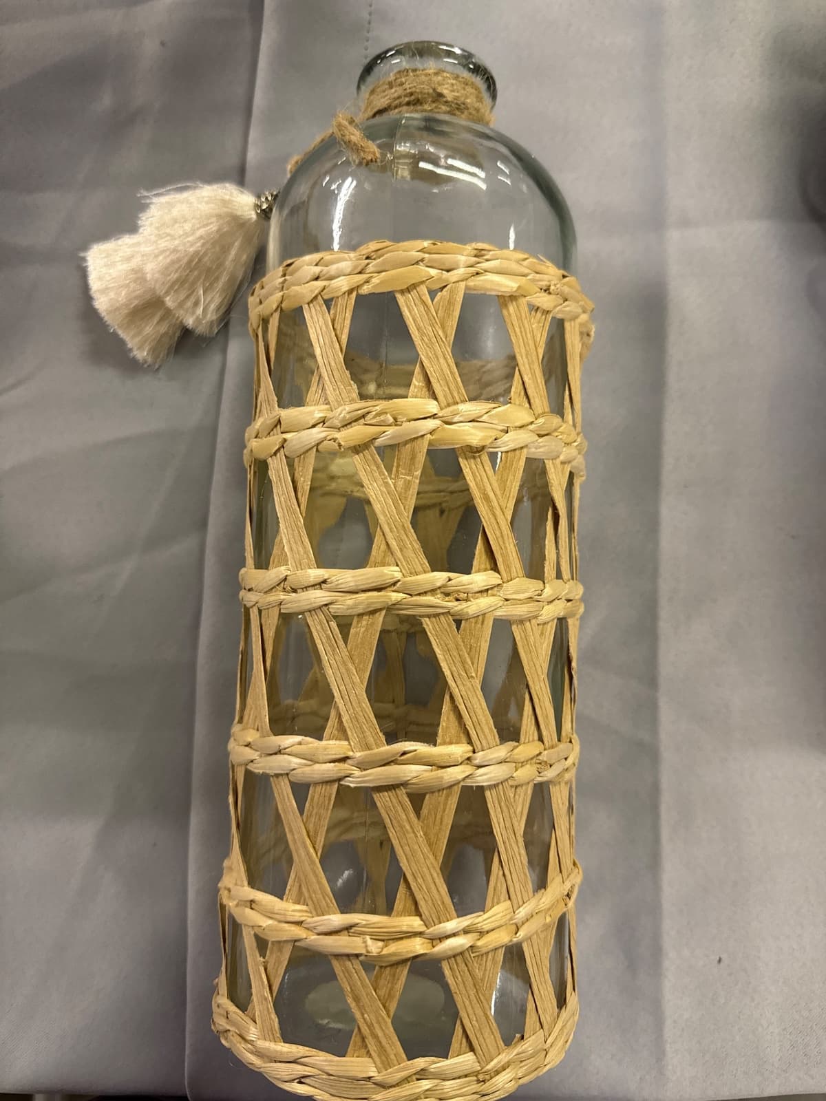 Woven Rattan Sleeves Bottle/Vase