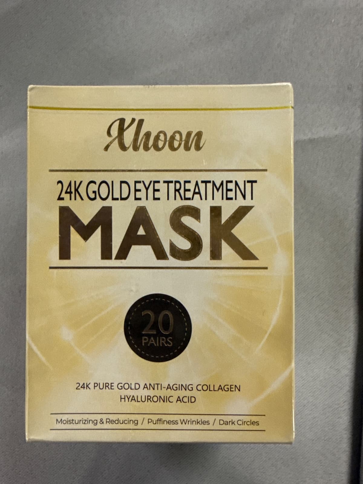 24K Gold Under Eye Patches - 20 Pairs Amino Acid