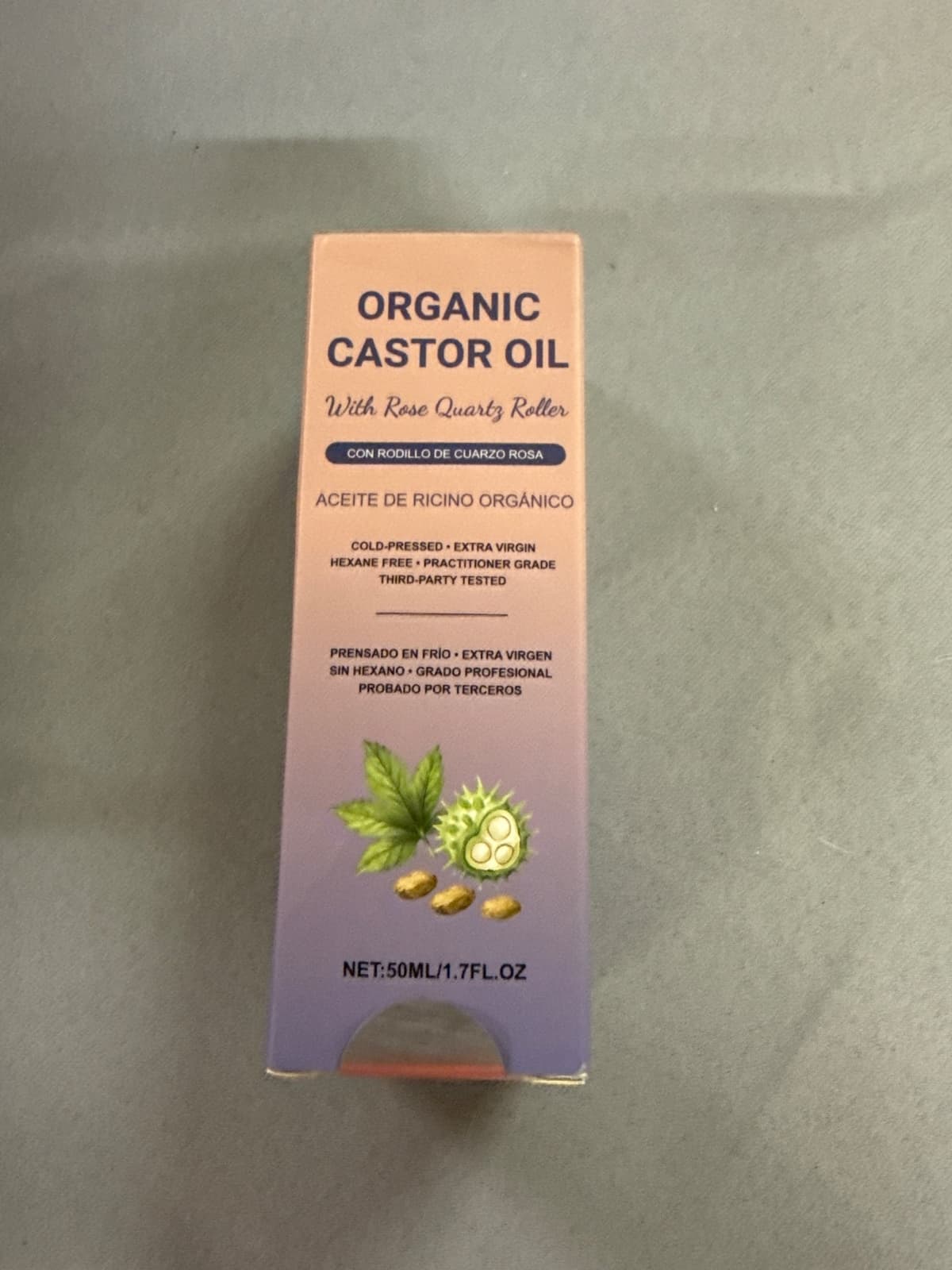 Organic Castor Oil With Rose Quartz, 1.7 Fl oz