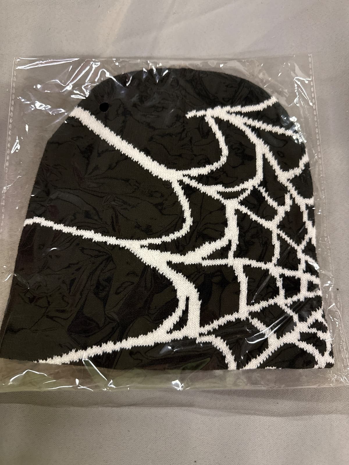 Spider Web Classic Knit Beanie