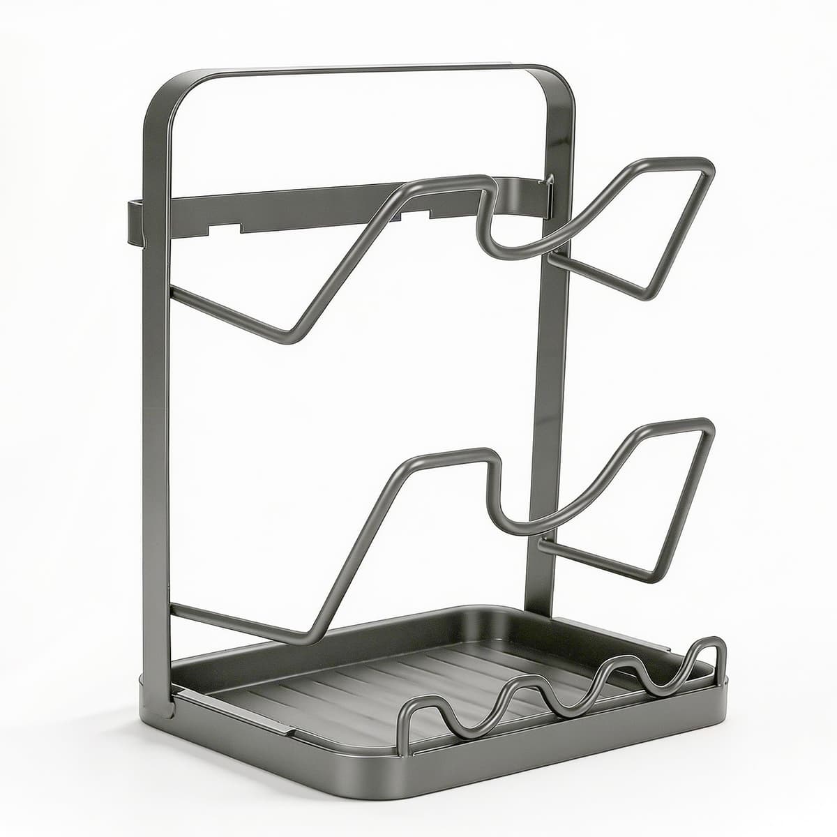 Kitchen Pot Lid Storage Rack, 2-Tier