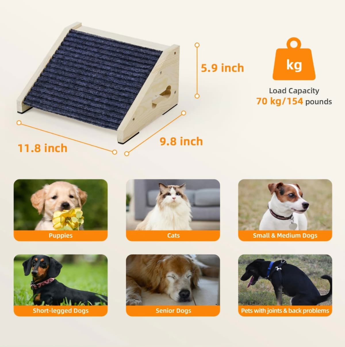 Maloroy Dog Ramp 11.8"