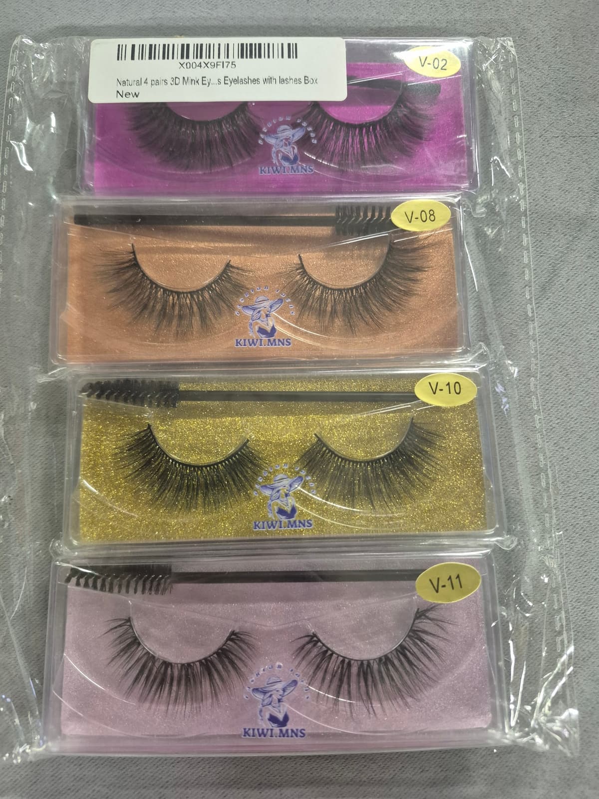 Natural 3D Eyelashes 4 Pairs