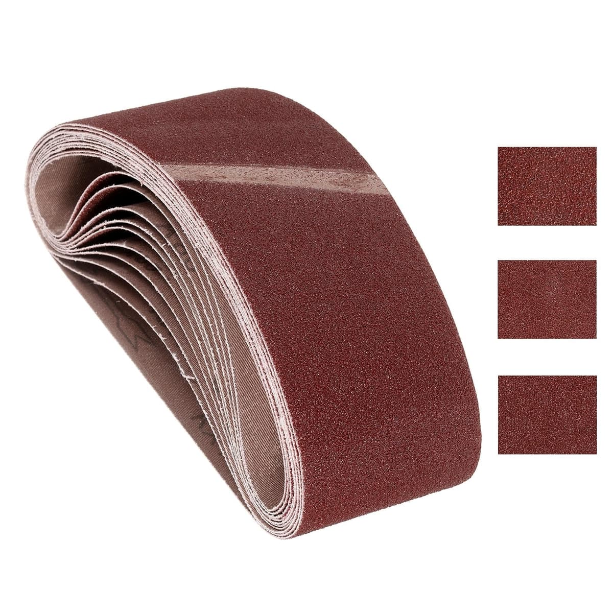 12 Pcs Sanding Belts 3 x 21 Inch 80/120/150 Grit