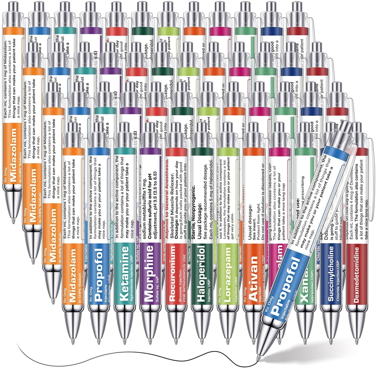 48 Pcs Pharmacy Pens Gifts for Nurse Pharmacist