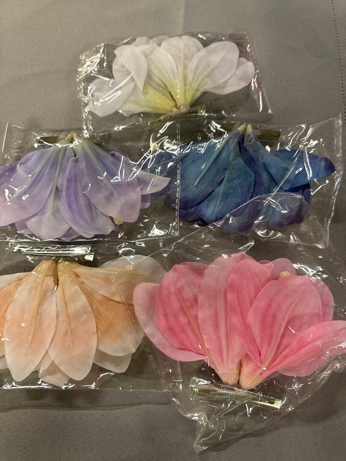 Artificial Hawaiian Flower Hair Clips, Bohemian