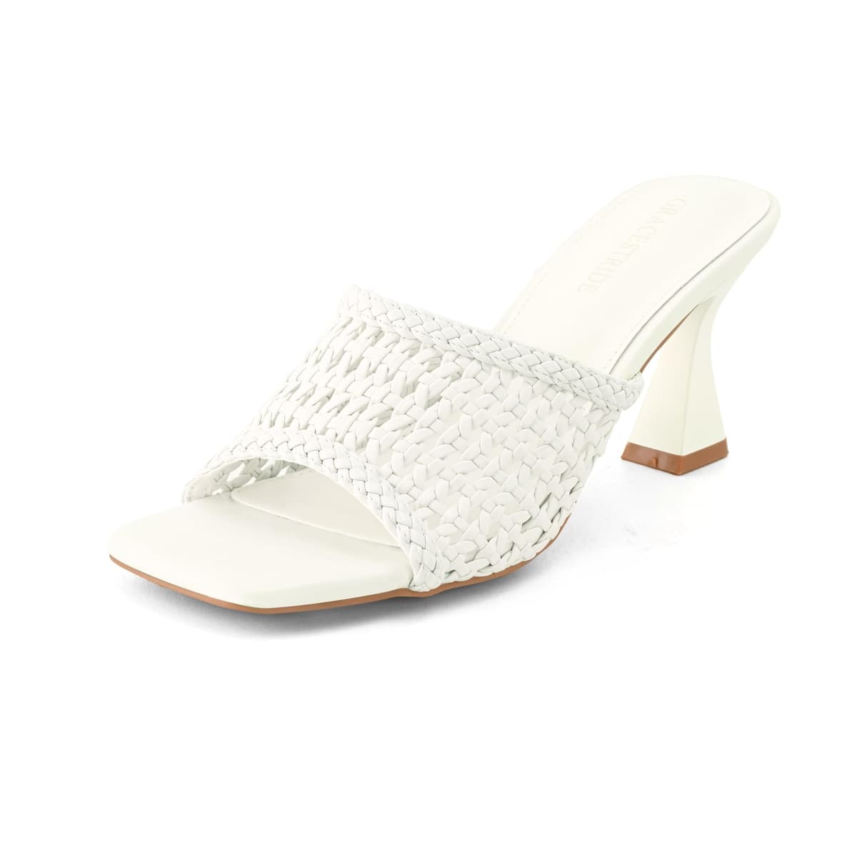 Women's Mule Chunky Kitten Heeled Sandal (10)