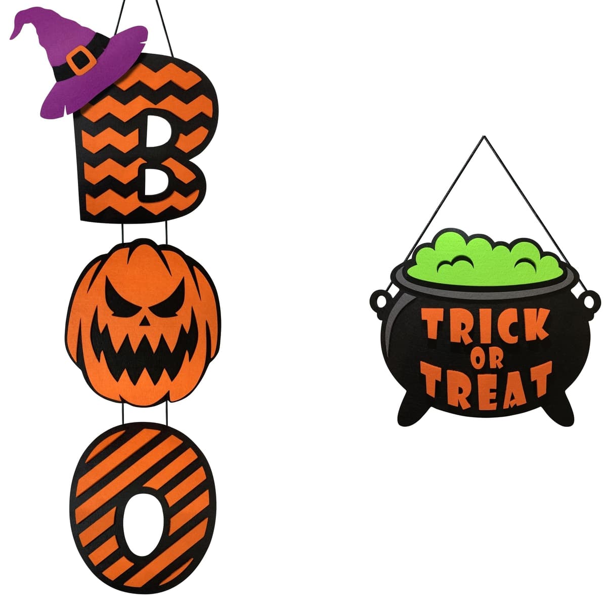 Halloween Decorations Large Size Felt Boo and
