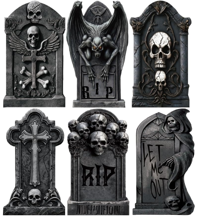 17 Inch Halloween Tombstones Decorations Outdoor