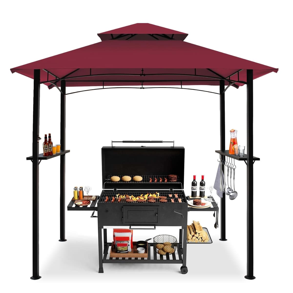 8x5 Grill Gazebo, BBQ Grill Patio Canopy
