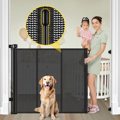 Reinforced 42” Extra Tall Retractable Baby Gates