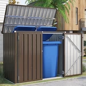 U-MAX Outdoor Trash Can Storage 46 Cu.Ft, Outdoor