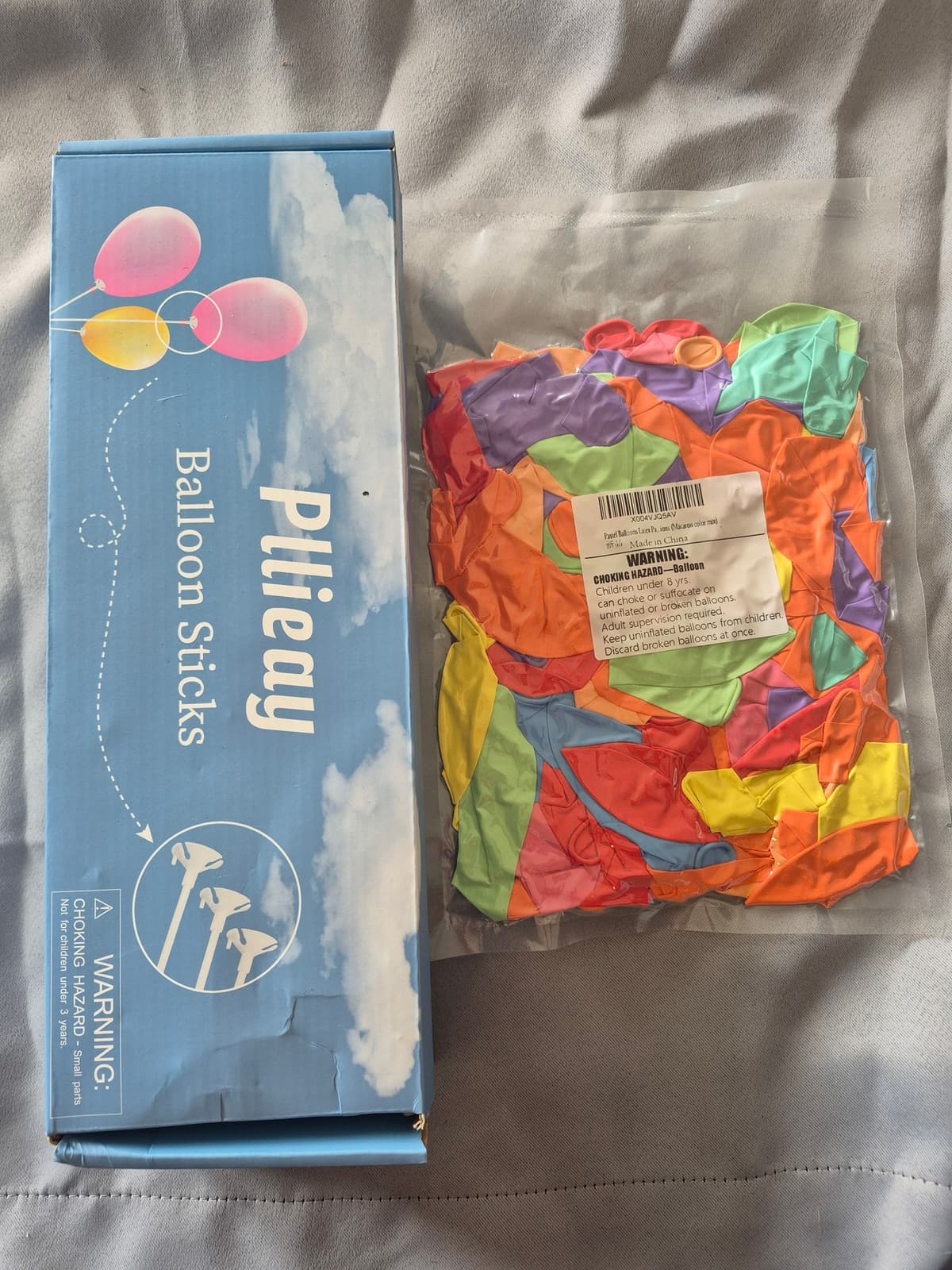 Pastel Balloons And 100 Balloon Sticks
