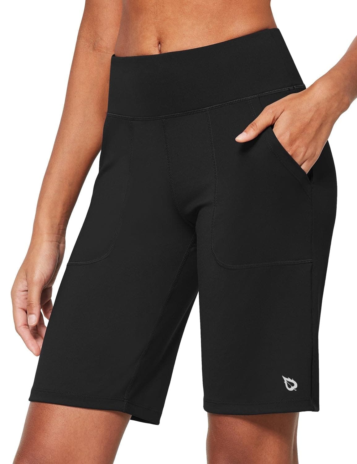 baleaf Bermuda Shorts for Women Long Knee, (XL)