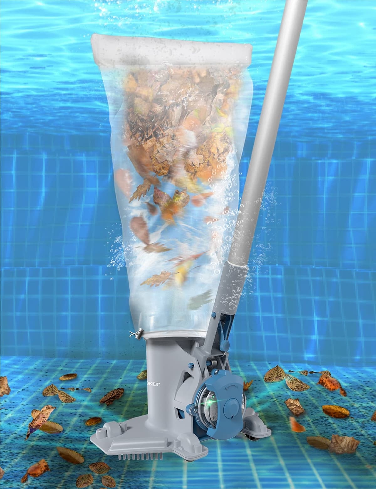 KOKIDO Rechargeable Medium Duty Pool Leaf Vacuum