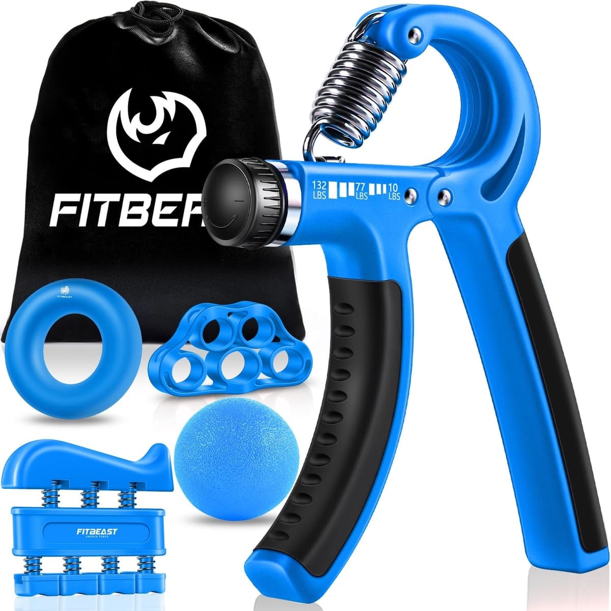 FitBeast Grip Strengthener Forearm, 5 Pack