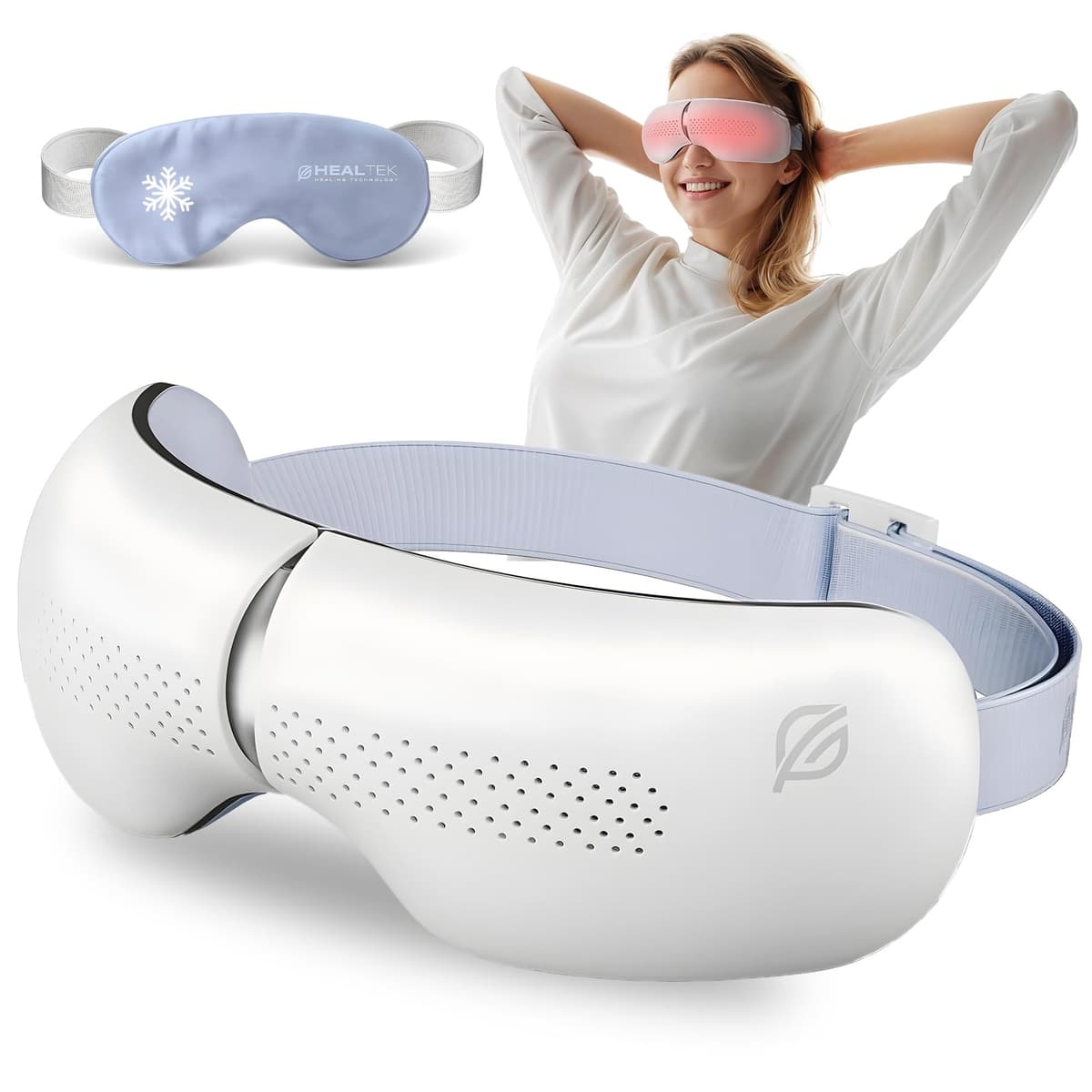Eye Massager with Heat, Heated Eye Massager for