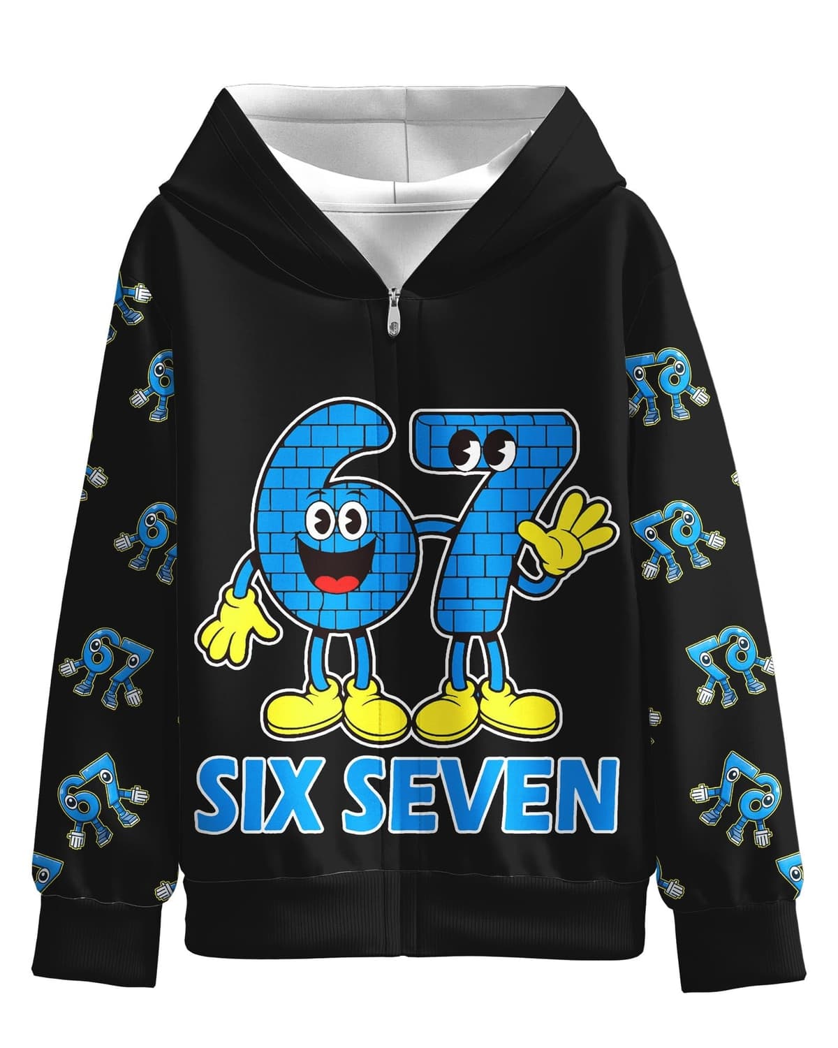 Kids 67 Hoodie Boys Girls Sweatshirt (XL)