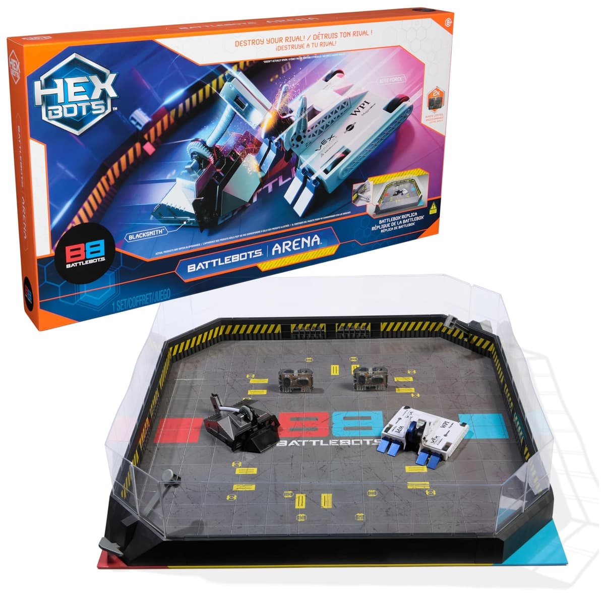 HEX BOTS BattleBots Arena Bite Force &, 20 Pieces