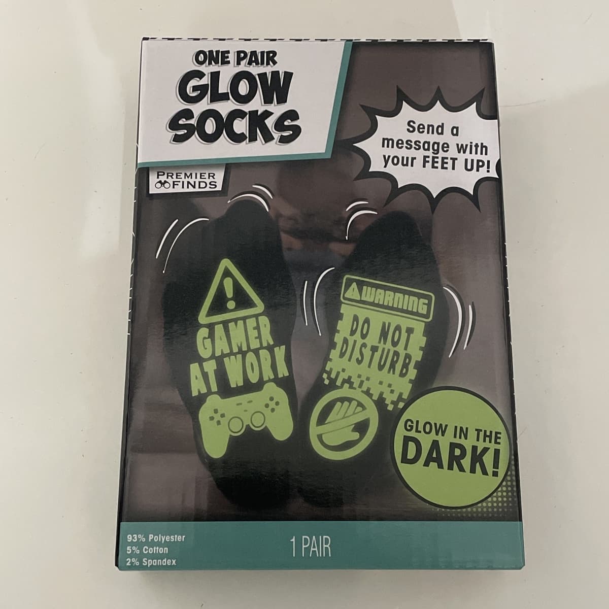 Glow in the Dark Gaming Socks Do Not Disturb