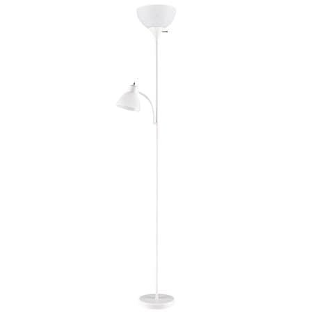 Mainstays 72‘’ White Combo Floor Lamp with