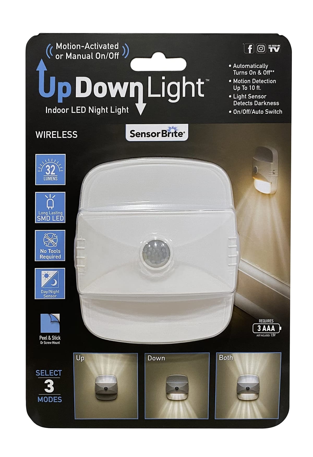 Sensor Brite UpDown Wireless Motion-Sensing LED