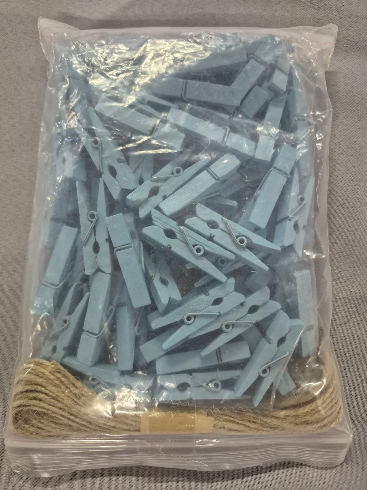 100pcs 35mm Natural Wooden Clips Photo Clips