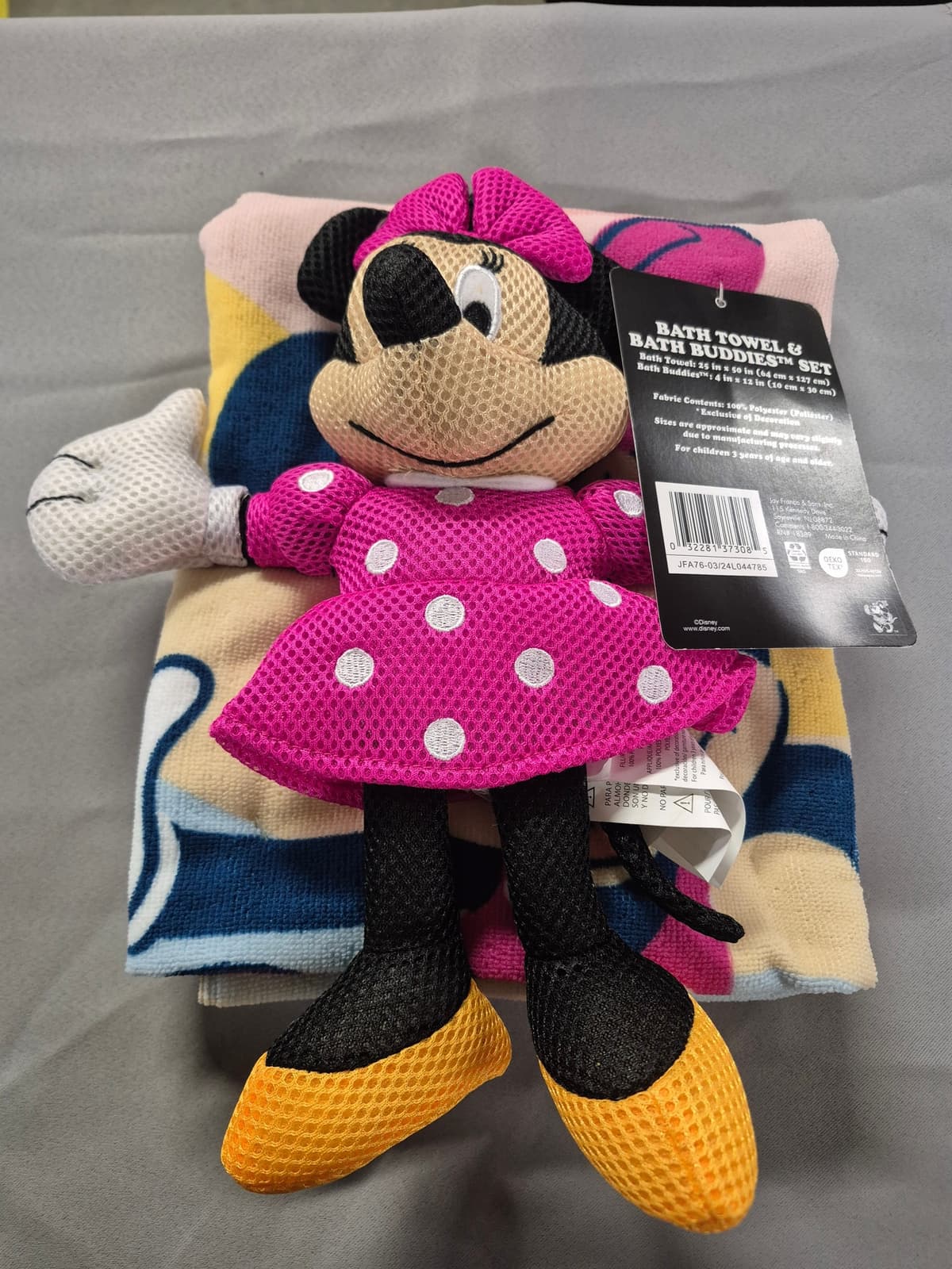 Minnie Mouse Bath Buddy & Bath Towel Set