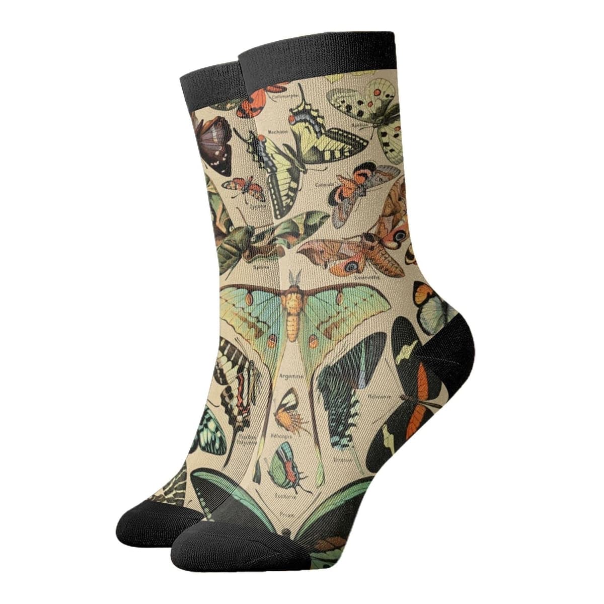 Funny Casual Sport Short Sock Vintage Butterflies