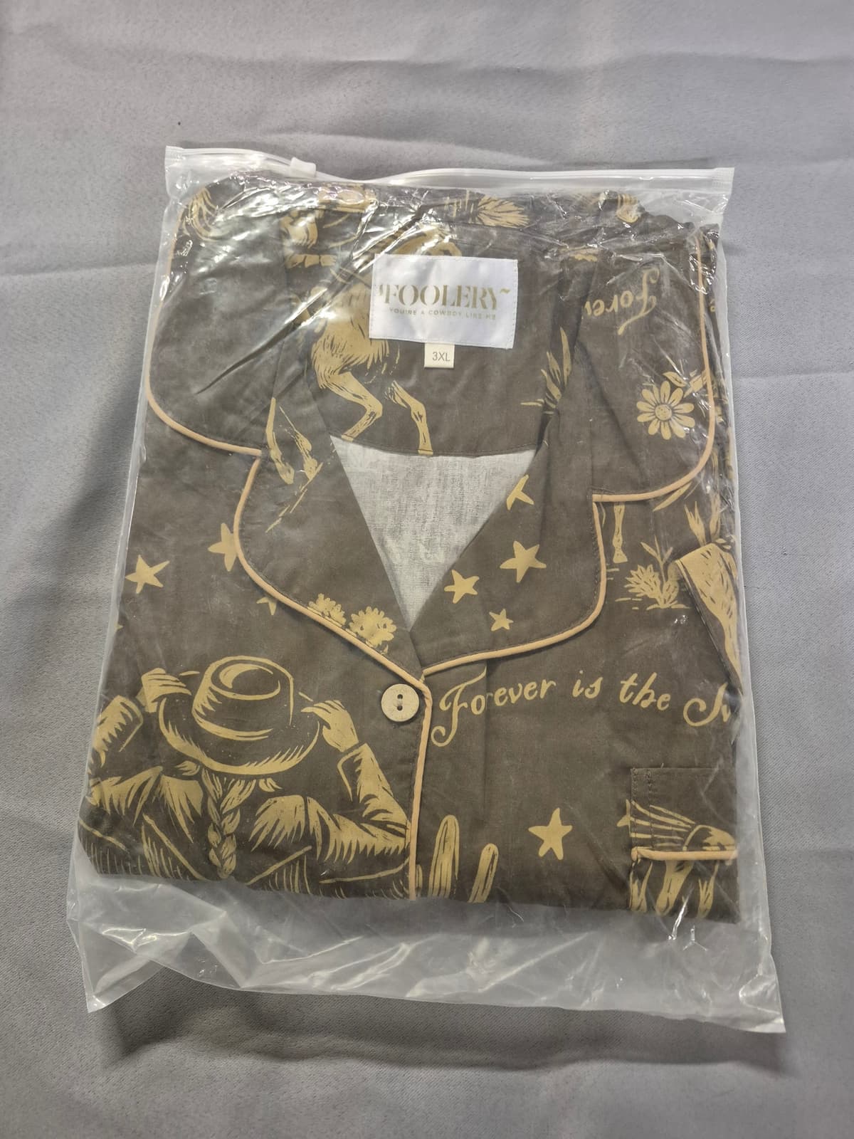 You're A Cowboy Like Me Men's Pajama Set (3XL)