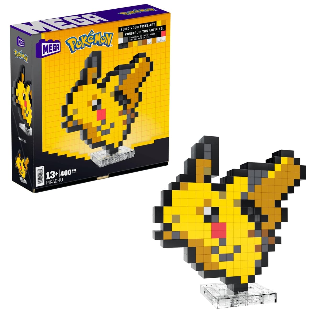 Mega Pokémon Pikachu Construction Set, 15 cm
