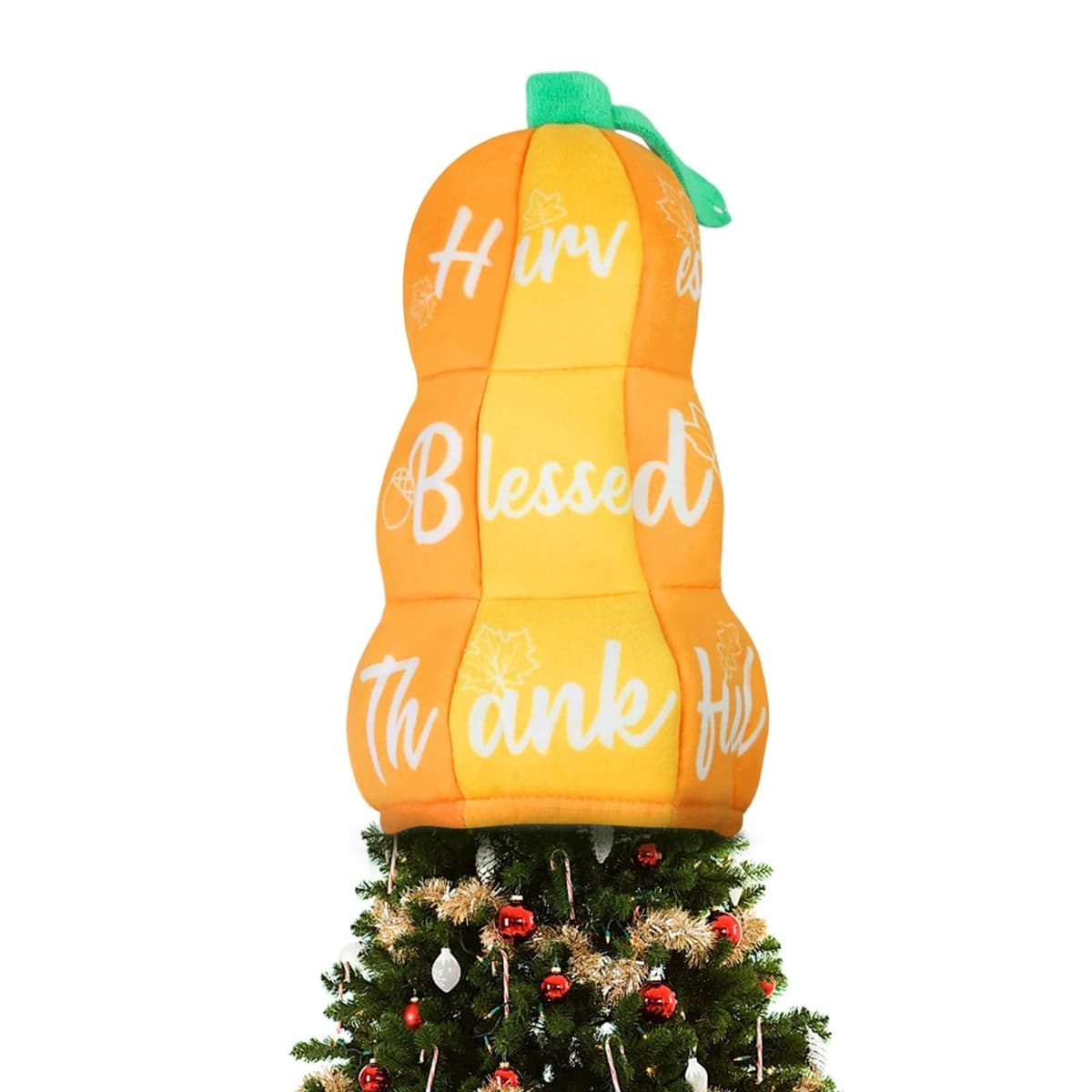 Thanksgiving Tree Topper Fall Pumpkin, Small