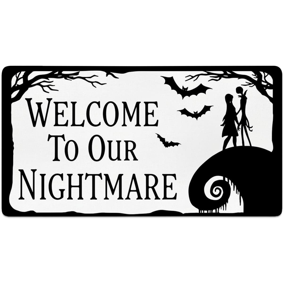 Halloween Door Mat Nightmare Before Holiday
