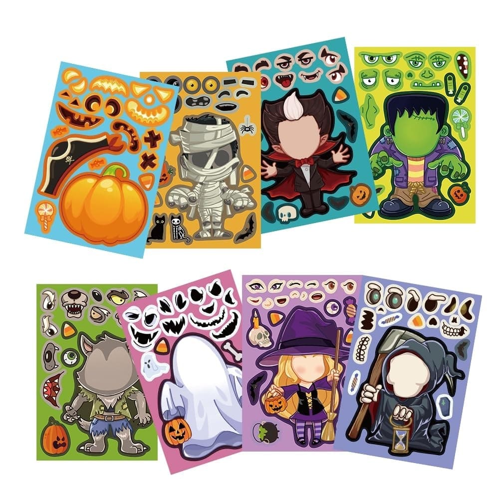 Halloween DIY Crafts Stickers for Kids Party