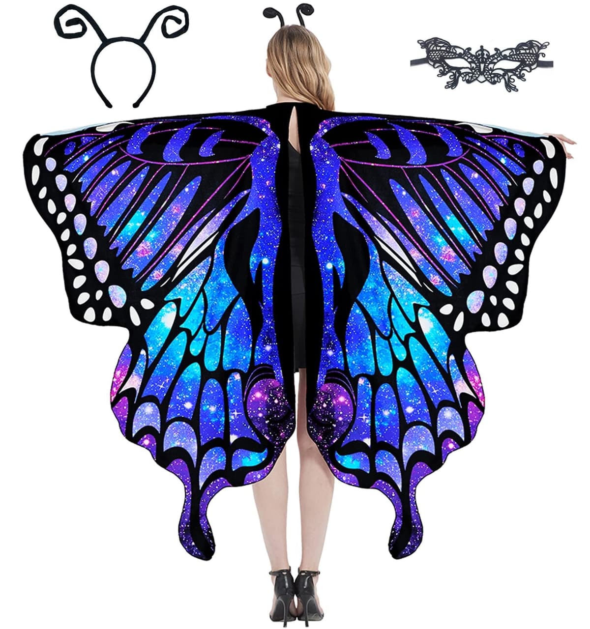 GRAJTCIN Butterfly Wings Cape for Womens