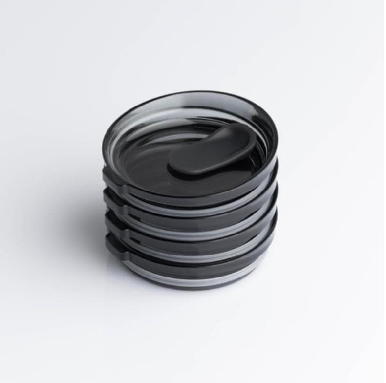 Stopper Lid - 4 pack (Amber and Smoke) (Smoke)