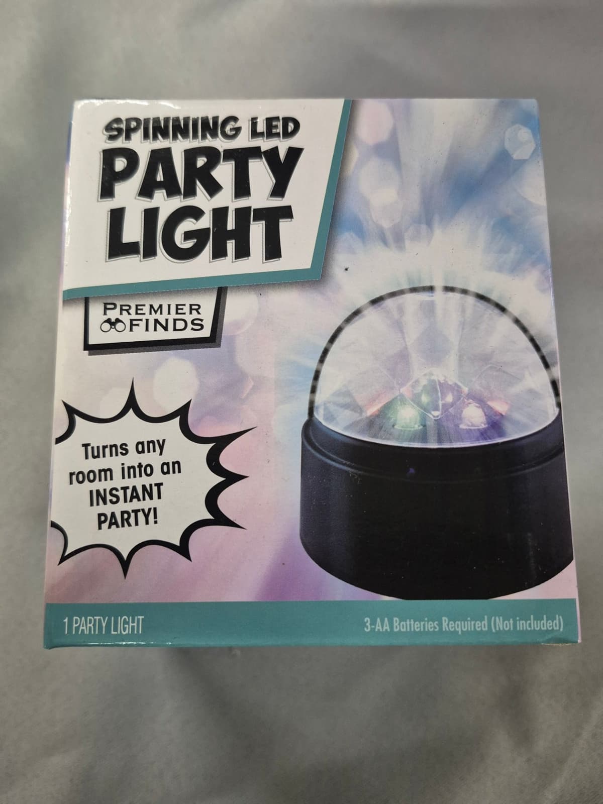 Way to Celebrate Plastic Spinning Party Light