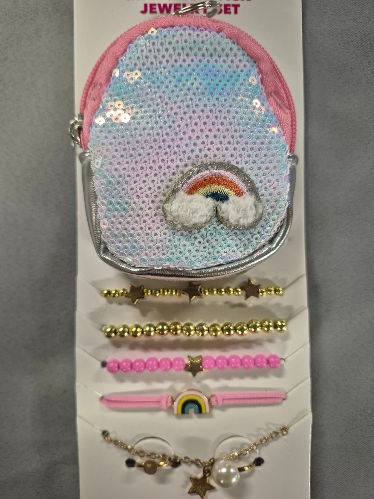 Rainbow Backpack Jewelry Set 8pcs