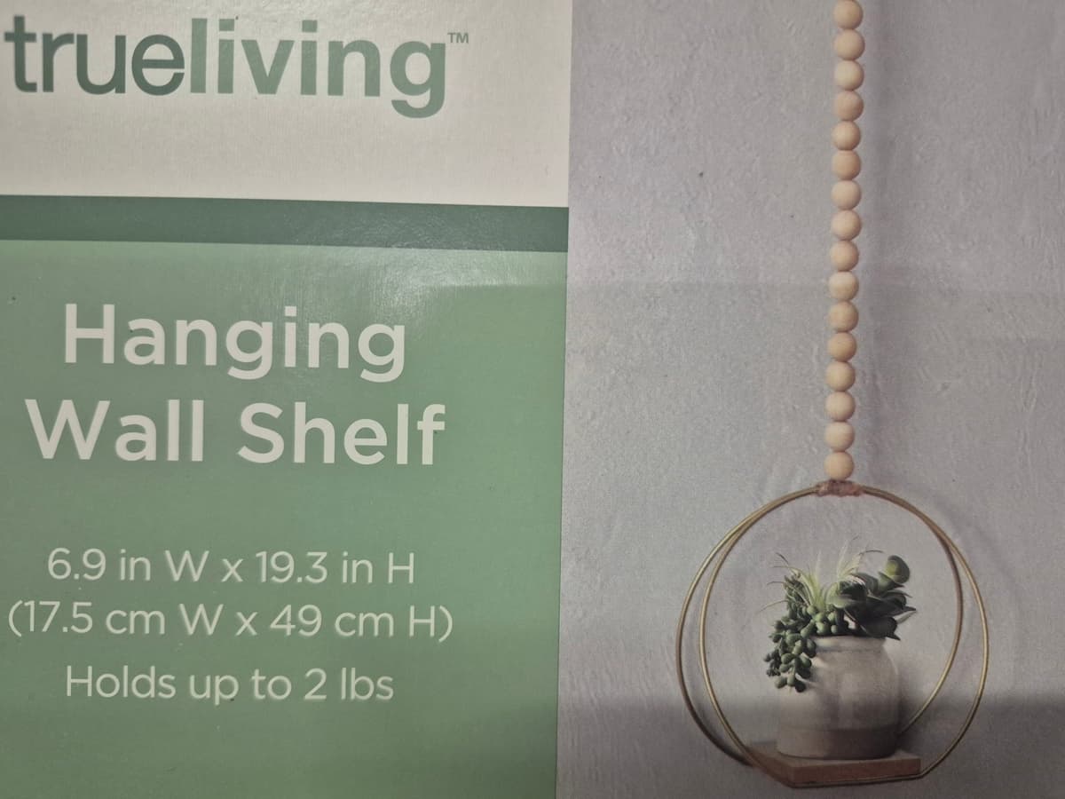 True Living Hanging Wall Shelf