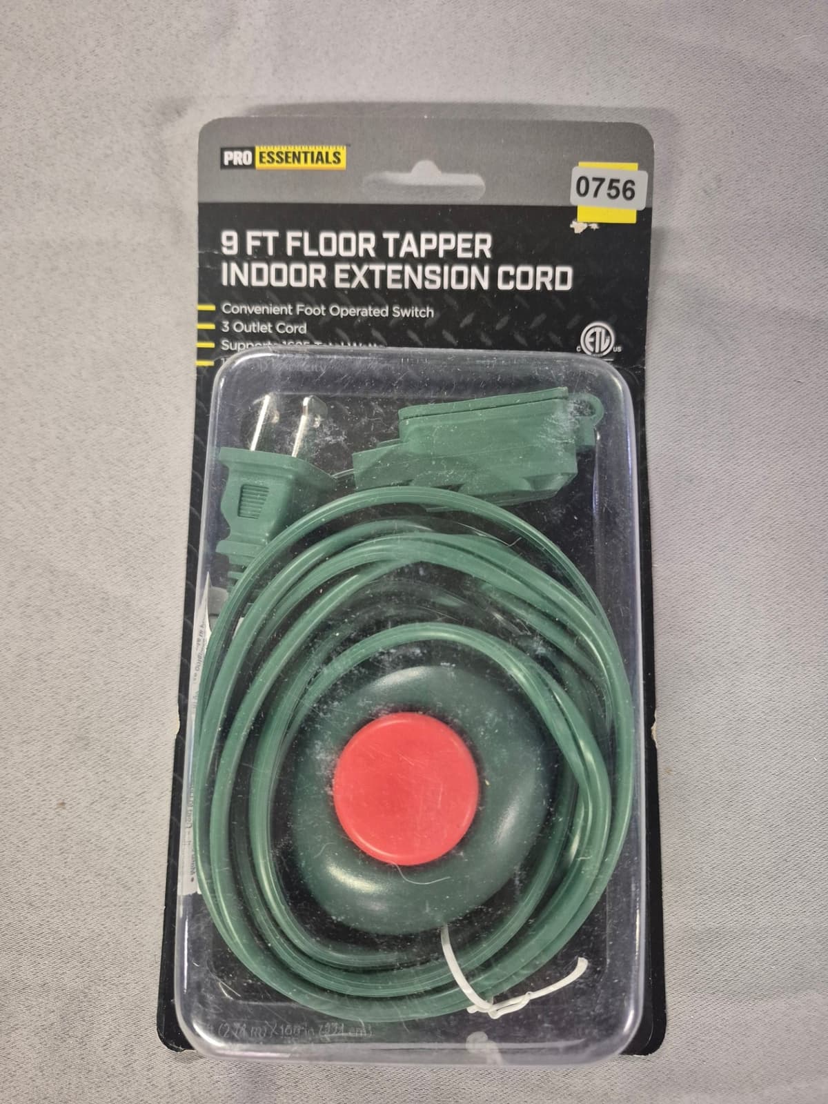 9ft Floor Tapper Indoor Extension Cord